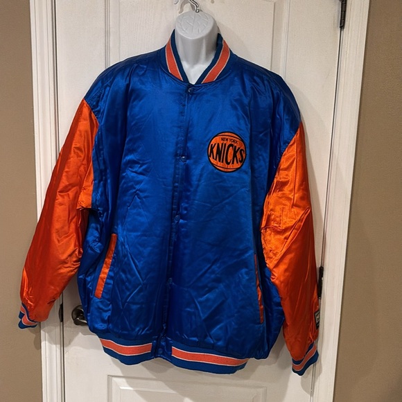 Men's New York Knicks Performance Jacket - Blue and Orange - Picture 5 of 11